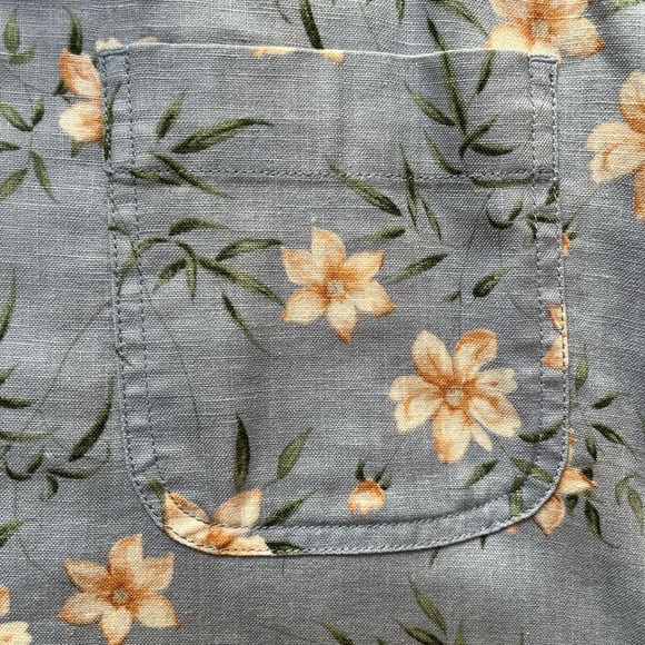 🌼 Vintage Liz Claiborne Linen Maxi Floral Skirt , in Size: 12 ✨ - Picture 11 of 17